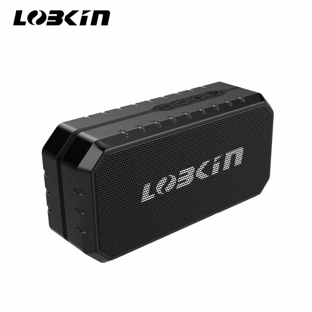 

Lobkin Waterproof Resistant IPX4 outdoor build in battery portable SILICONE Bluetooth 1200MAH TF USB Radio FM wireless speakers