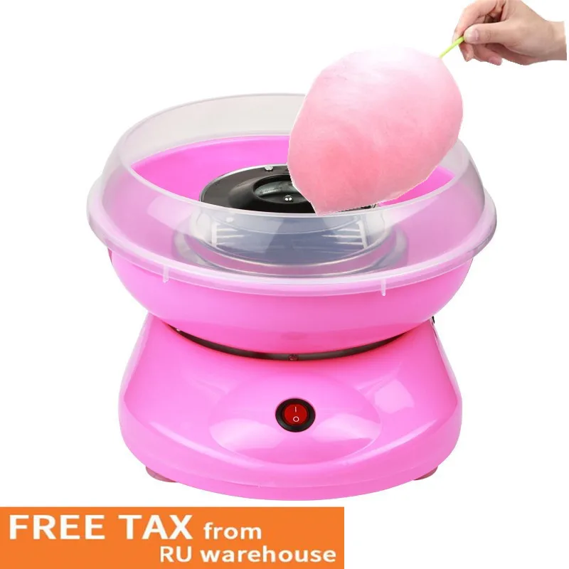 

Electric DIY Home Cotton Candy Maker Mini Portable Cotton Suager Machine EU 220V