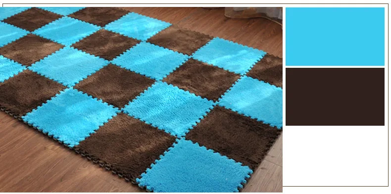 HTB1.CG5peOSBuNjy0Fdq6zDnVXaa 1Pcs 30*30cm EVA Plush Puzzle Mats Foam Shaggy Velvet Carpet Decorative Kids Room for Crawling Play Toys 8-Colors(Sample Try)