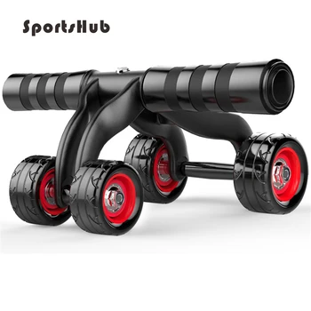 

SPORTSHUB Four-Wheels Abdominal Wheel Ab Rollers For Home Exercise Gym Equipment Waist Workout Fitness Roller EF0016