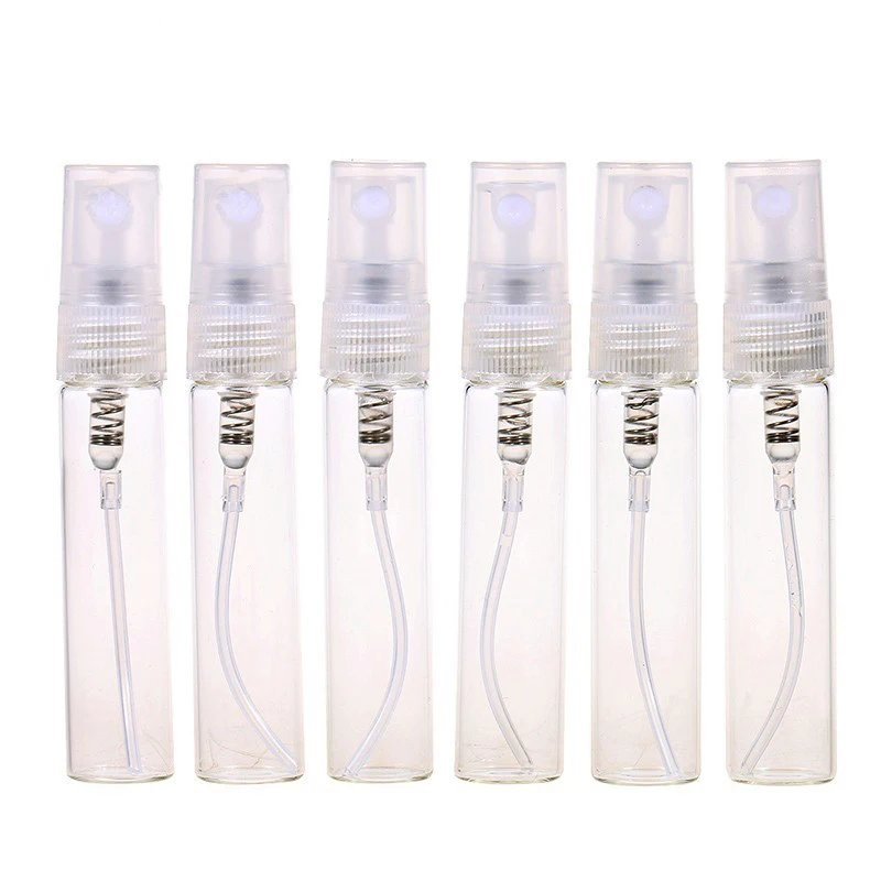 

5Pcs Clear Plastic Portable Perfume Spray Bottle Empty Perfume Bottles Refillable Mist Pump Perfume Atomizer Travel Neccessarry