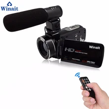 Winait wifi цифровая видеокамера full hd 1080p видеокамера с 3,0 ''сенсорным дисплеем и пультом управления