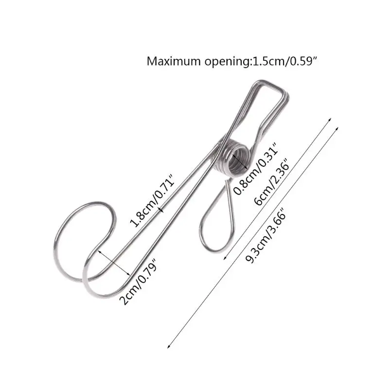 Портативный крючок для стирки из нержавеющей стали, Висячие шпильки для одежды, вешалка для обуви, держатель, зажимы