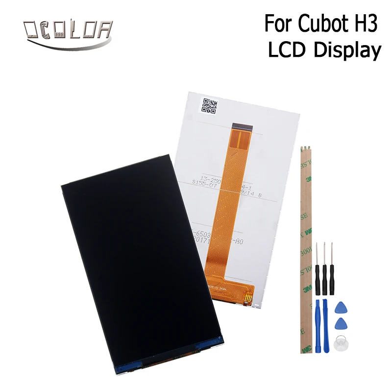 

ocolor For Cubot H3 LCD Display 5.0 Inch Screen Replacement Repair Part For Cubot H3 Mobile Accessories With Tools And Adhesive
