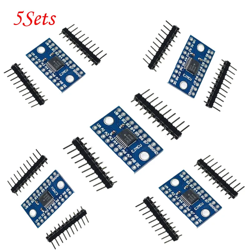 

5Sets New TXS0108E 8-channel level shifter module 8-bit bidirectional voltage converter