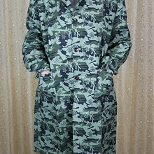 Мягкий и гладкий пыленепроницаемый устойчивый к загрязнению и износостойкости Камуфляжный свободный длинный фартук однослойный охотничий пиджак