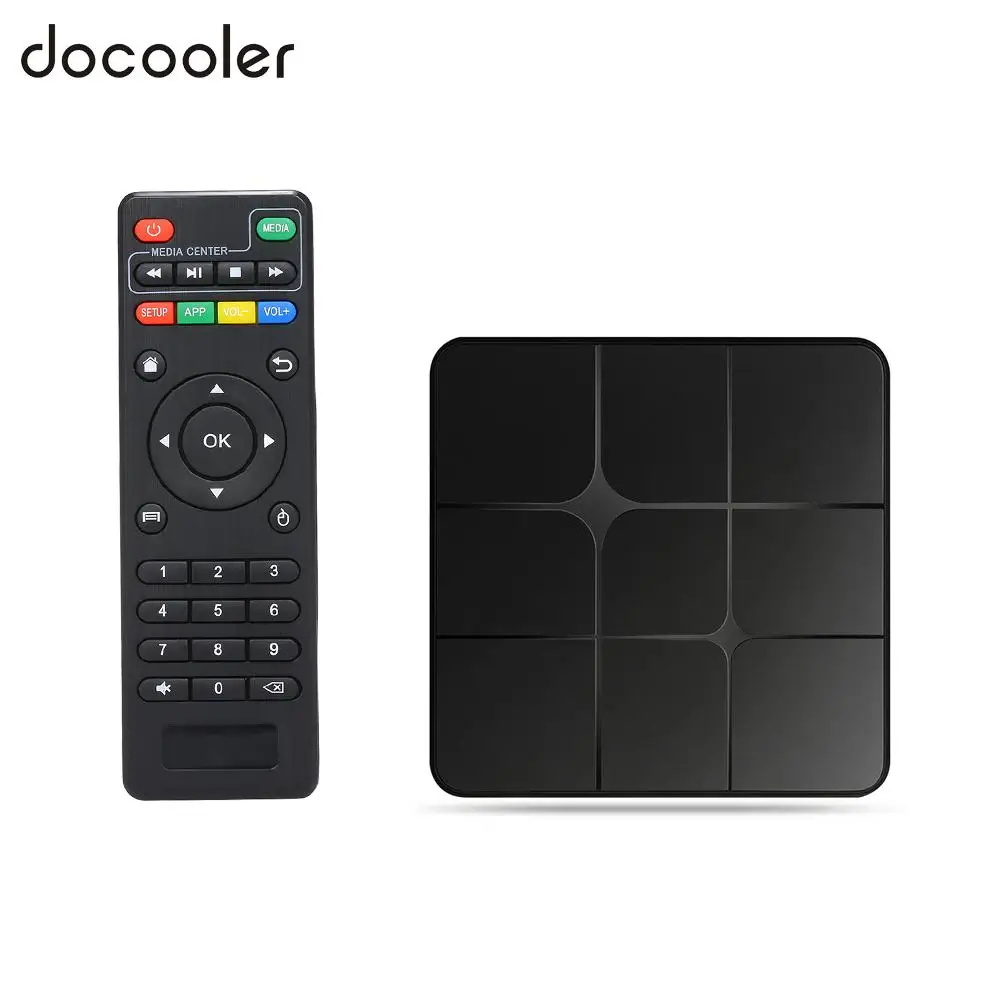 Docooler T96 Mars Смарт ТВ Box Android 7.1.2 Amlogic S905W 4 ядра ТВ коробка 1 ГБ/8 Гб 1080 P Wi-Fi ТВ коробка BT2.1 смарт-медиа-плеер