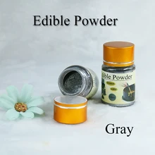 10 г съедобный еда порошок серого цвета для украшения шоколада, торта, хлеба, выпечки жаркое, художественное украшение еды, безопасный, помадка пигмент