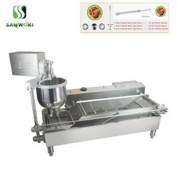 

Electric Double row automatic donut machine Automatic donut making machine donut fryer doughnut maker with timer donut maker