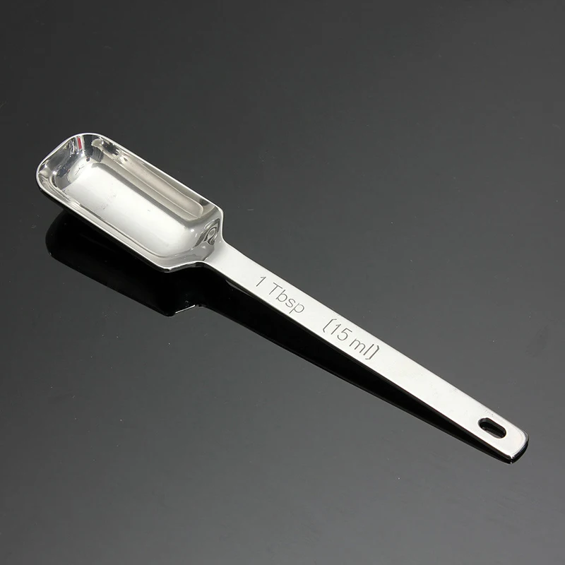 6pcs/Set Narrow Stainless Steel Spice Measuring Spoons Baking Spoon DIY Kitchen Cookers Tool