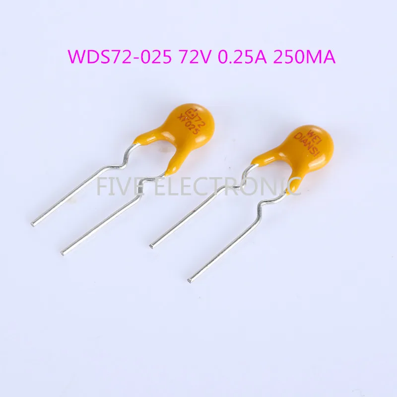 

5pcs/lot 72V self-recovery fuse PPTC DIP 0.25A 0.3A 0.4A 0.5A 0.75A 1.1A