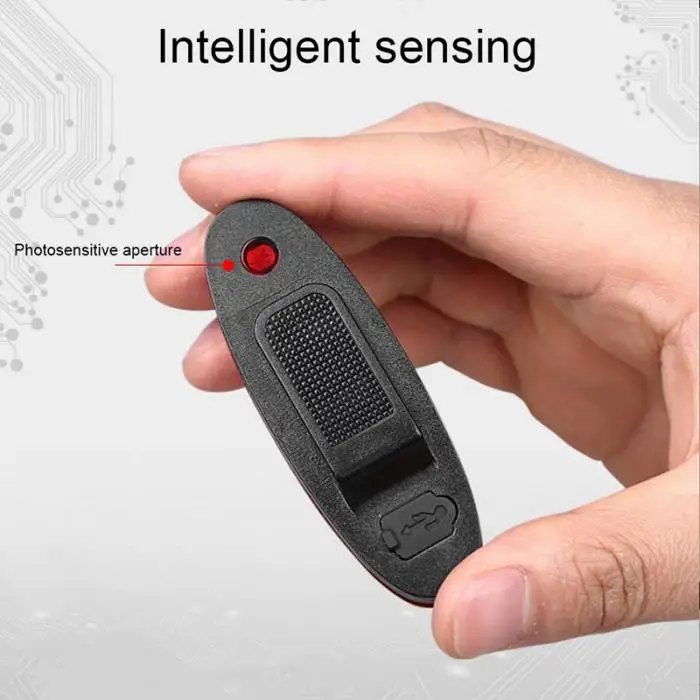 Умный велосипедный фонарь водонепроницаемый велосипедный, зарядка от usb предупреждающие огни Свет Индукционные задние фонари JT-Прямая поставка