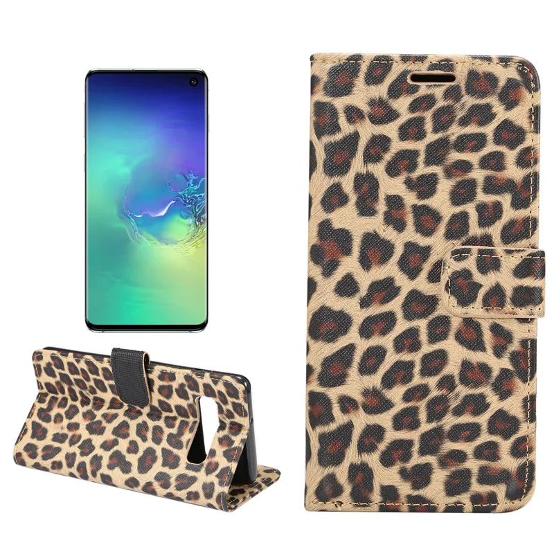 Леопардовый чехол для Samsung Galaxy S10 S20 S21 S9 S8 Plus S10E S7 кожаный чехол-книжка с бумажником