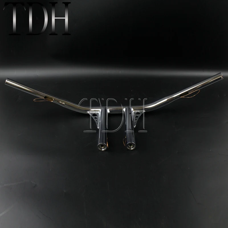 МОТОЦИКЛ хром 1" Rise T-Bar 1 1/4" Руль с широкими ручками для Harley FLST FXST Sportster XL DYNA LOWRIDER 48 Sportster Touring
