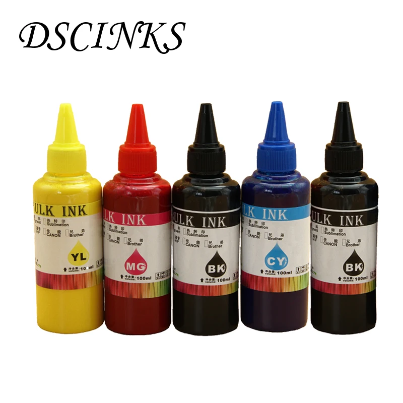 

5pcs 100ml 564 564XL Refill Pigment Ink For HP 3070A 3520 4610 4620 4622 printer