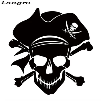 

Langru New Design Car Stying Skull Vinyl Car Sticker Decals Accessories Decorative Creative JDM