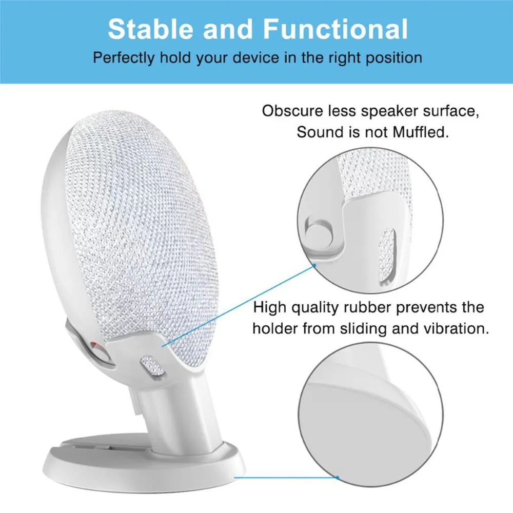  Hot For Google Home Mini Desktop stand table holder Voice Assistants Compact Holder Case Plug in Ki