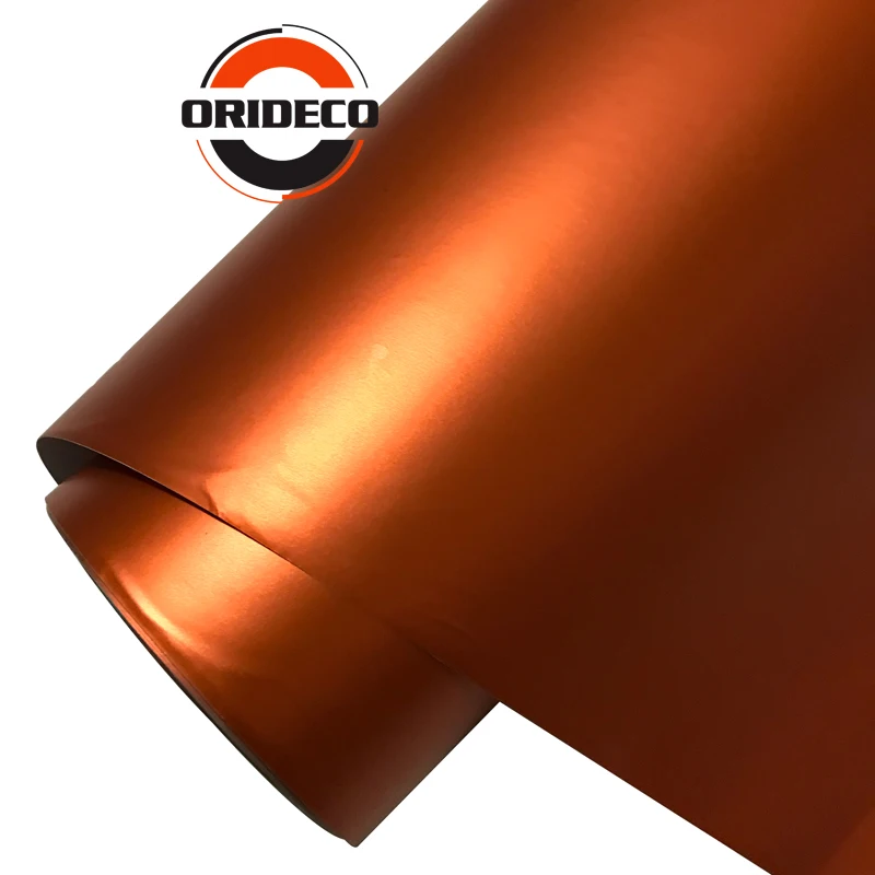 orange matte metallic satin vinyl wraps 8