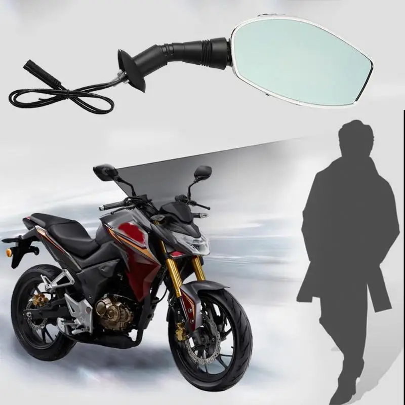 

VODOOL 3in LCD Screen Motor Scooter Dash Cam Dual Lens 1080P HD Motorcycle Rearview Mirror DVR Camera Video Recorder Registrator