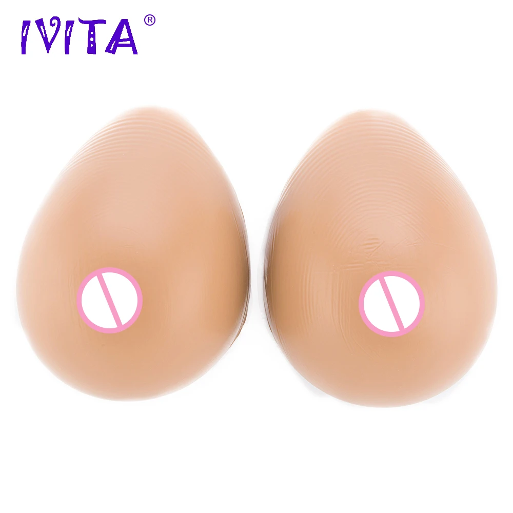

IVITA 2000g Suntan Silicone Breast Forms Fake Boobs For Crossdresser Artificial Transvestite Mastectomy Enhancer Cosplay