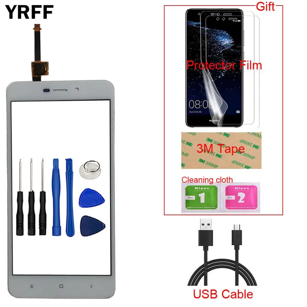 

5'' Mobile Touch Screen Panel For XiaoMi RedMi 4A TouchScreen Touch Screen Digitizer Panel Front Glass Lens Sensor Tools Gift