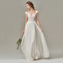 Eightale пляжное свадебное платье с аппликацией, кружевные винтажные богемные свадебные платья, шифоновое простое свадебное платье,, vestido novia