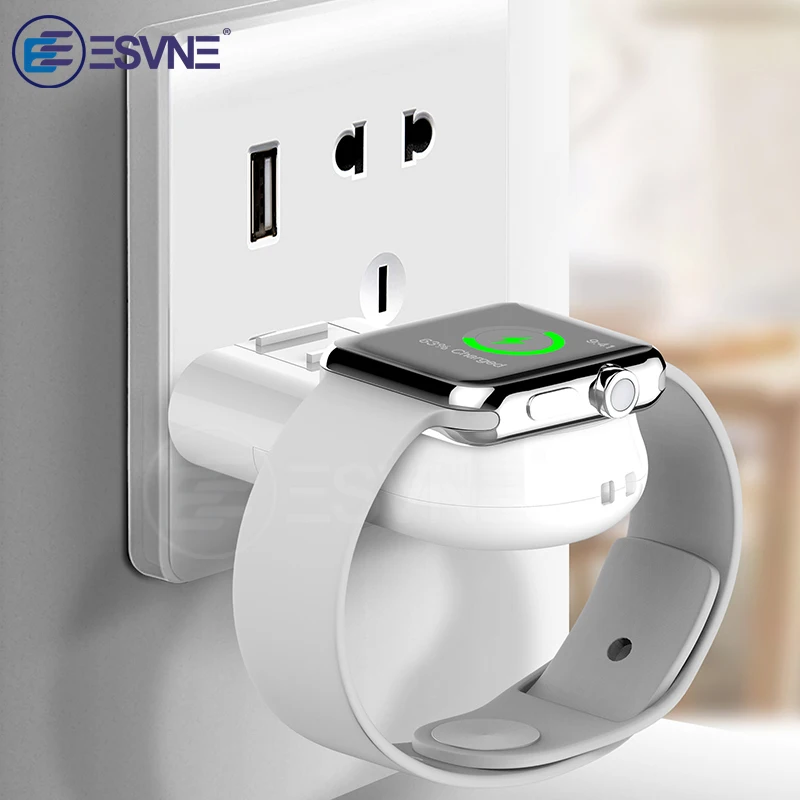 

ESVNE Fast Qi Wireless Charger for Apple watch 1/2/3/4 USB wirless charging For iwatch