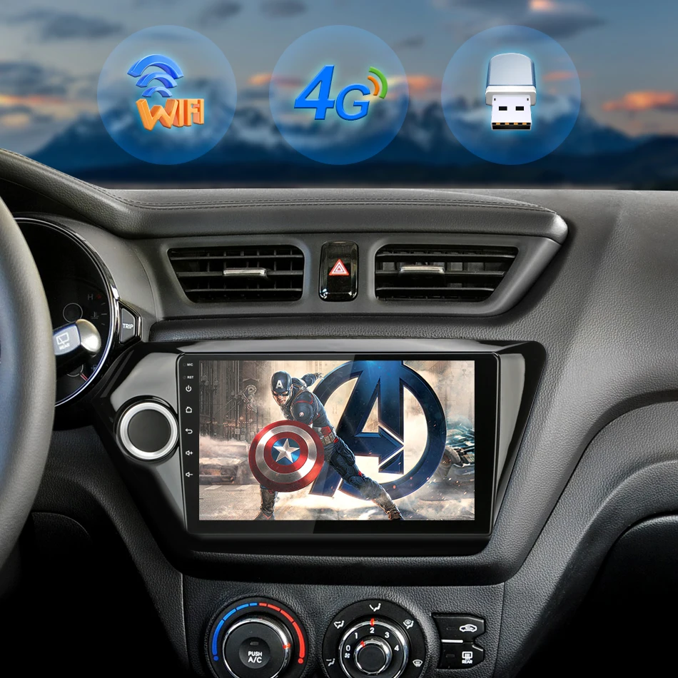 Sale Jansite 9" Car Radio Multimedia Player for KIA RIO3 2011-2016 IPS Touch Screen 4G Android Rear View Camera WIFI Navigation 11