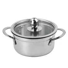 Cooking pots and pans stainless steel cookware hotpot soup pans noodles milk pots suitable for home and restaurant