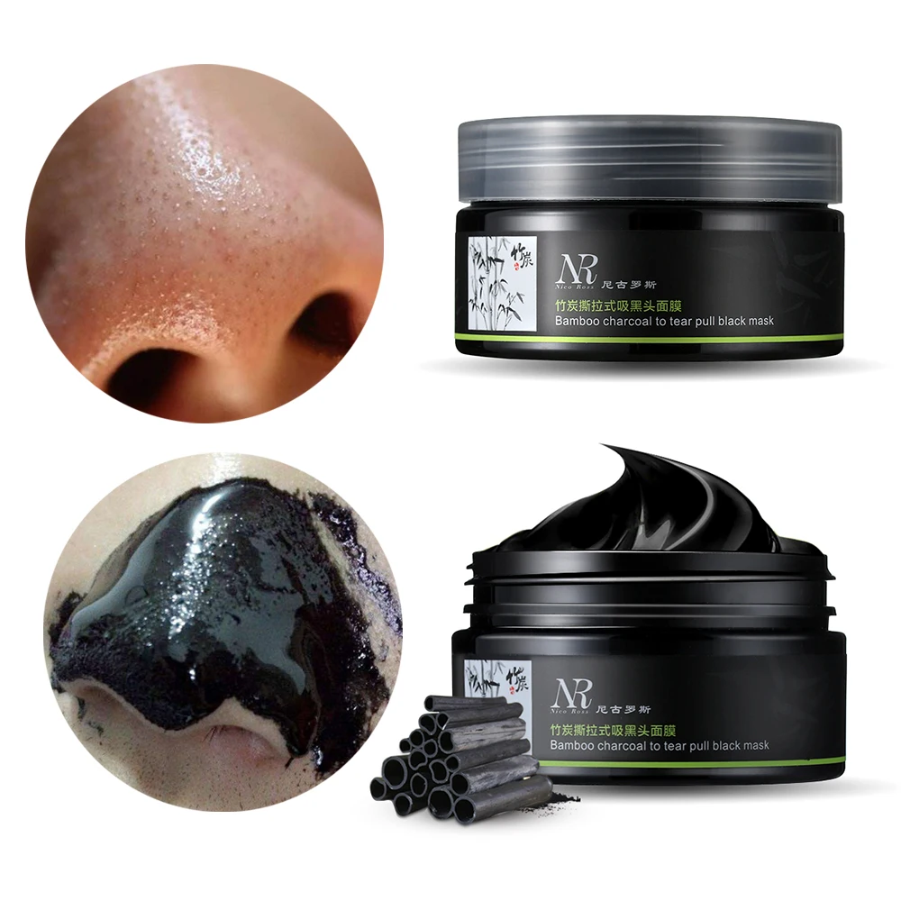 Bamboo Charcoal Blackhead Removal Deep Cleaning Pores Shrinking Acne Treatment Oil control