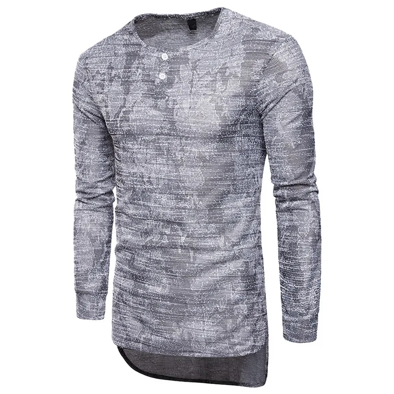 LAAMEI New Summer Men T Shirt Casual Long Sleeve O-NeckSlim Male Print Tops Stretch T-shirt African Style Brand Tees | Мужская одежда