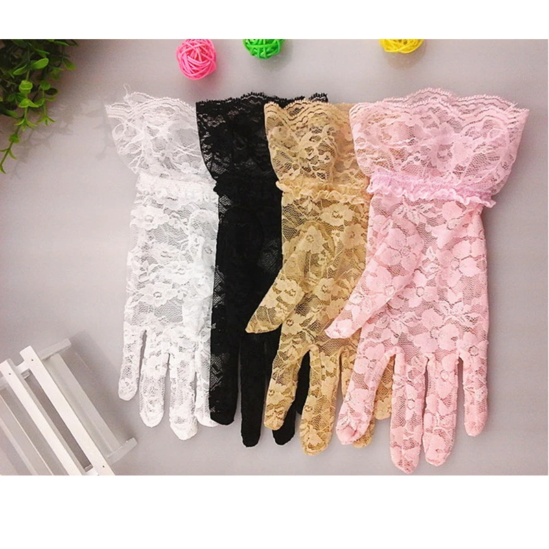 Женские летние солнцезащитные перчатки с кружевом|fashion gloves|gloves fashiongants femme |