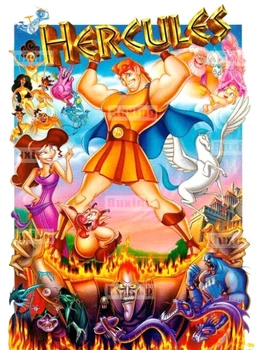 

Diy Diamond Painting hercules Cross Stitch Mosaic Kits Needlework Moana Painting Square Diamond Embroidery Home decor