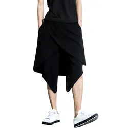 2019 Летний стиль уличной мужские шаровары длиной до икры drawstring Штаны для отдыха мужские брюки Харадзюку ABZ389