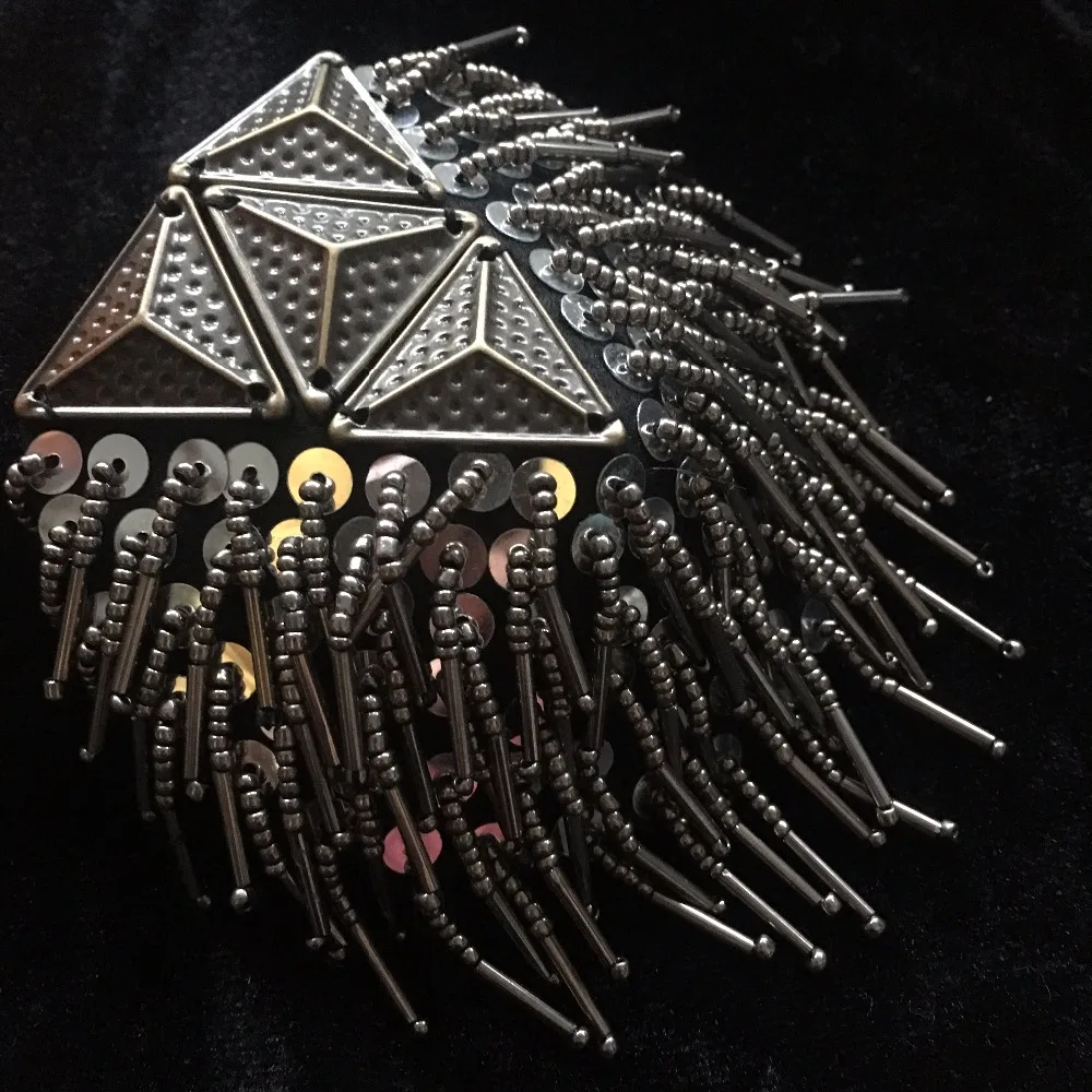 Ручной работы H0337B epaulette значок вечерние брошь с кисточкой epaulet/epaulettes шипы костюм Блейзер аксессуары Наплечная доска узел