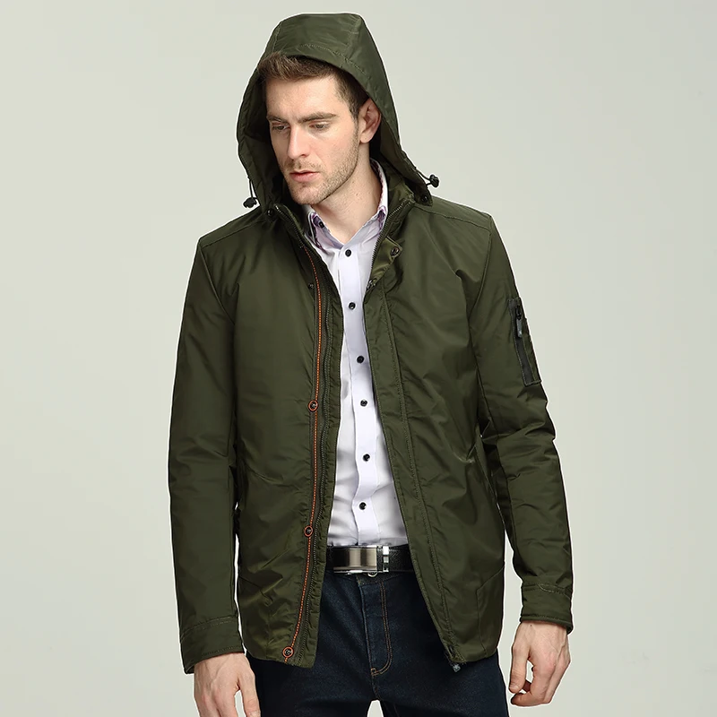 HAI YU CHENG Jacket Mens Autumn Winter Male Jacket Coat Waterproof Windbreaker Coat Men Overcoats Brand Men`s Parka Jacket (1)