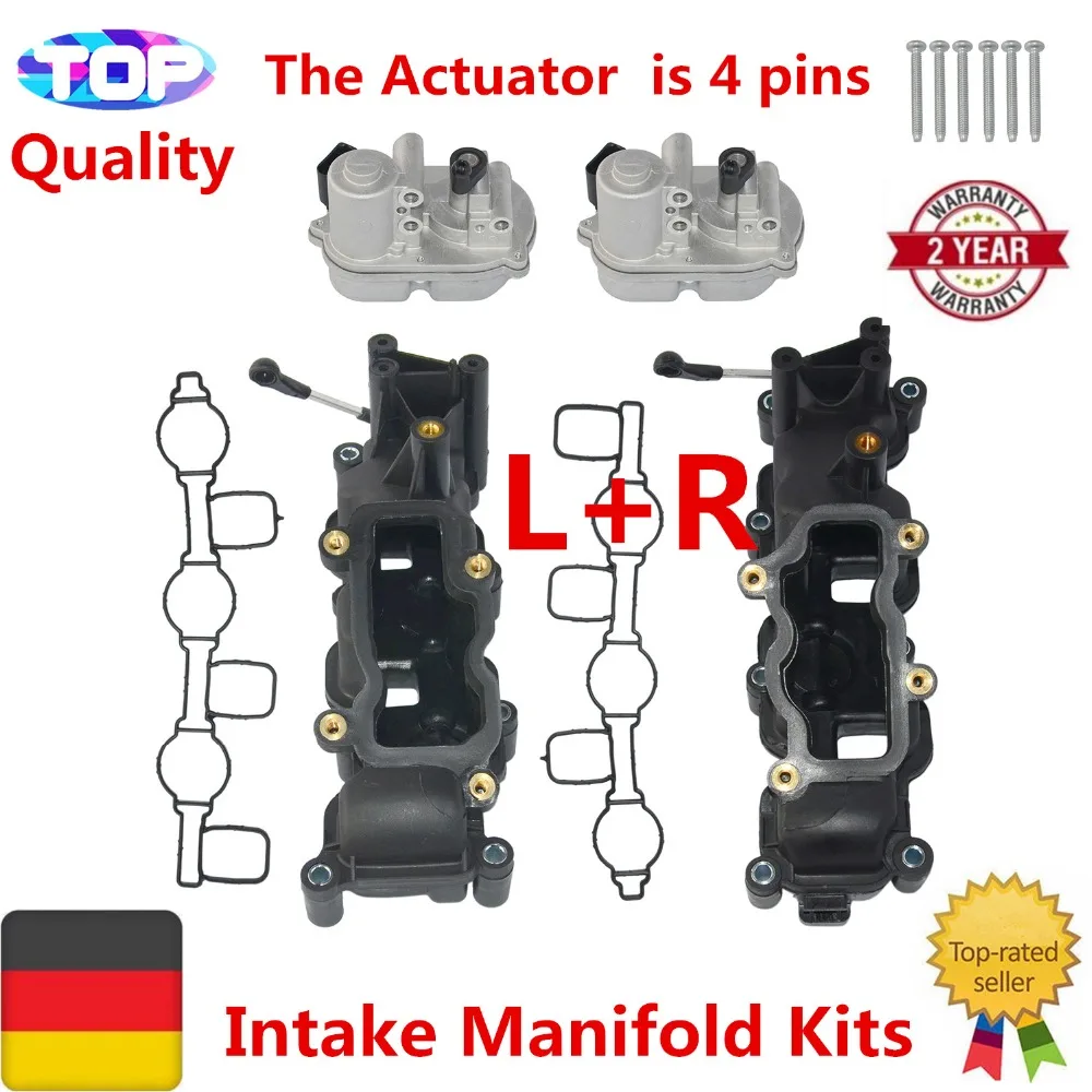 AP01 впускной коллектор + комплект привода клапана для AUDI A4 A6 A8 Q7 VW TOUAREG PHAETON 2 7 3.0TDI