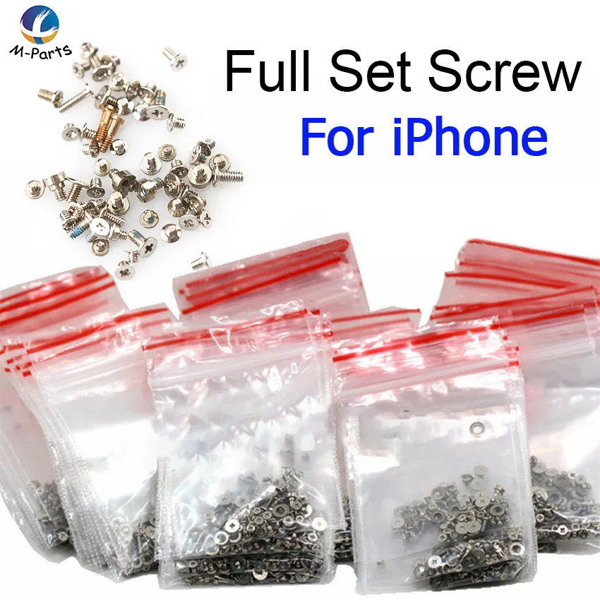 

Full Set Screw for iPhone 5 5S 5C SE 6 6P 6S 6SP 7 7P 8 8P X XS XSM XR Plus Repair Screw With + Skid Proof Paint