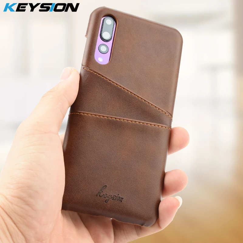 Чехол KEYSION для телефона Huawei P20 Pro кожаный роскошный винтажный кошелек с