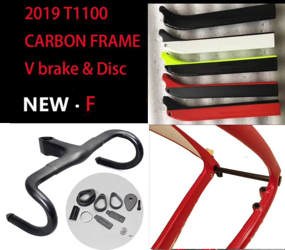 

2019 T1100 carbon road frame 3k 1K cadre de bicyclette carbon Disc Thru axle Road frame bicicleta carbon bicycle frame bici velo