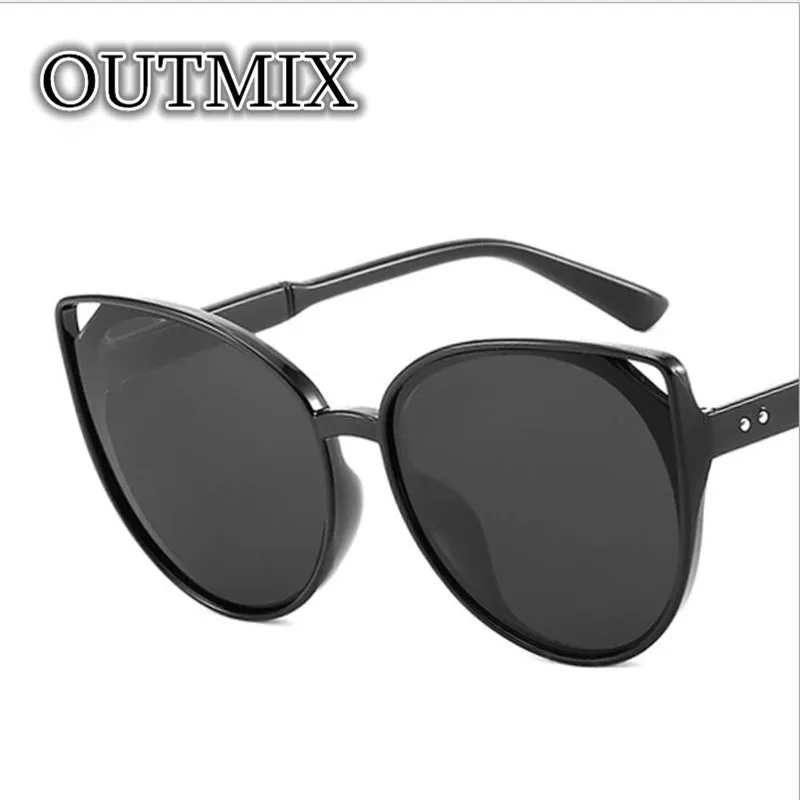 2019 Luxury Brand Design Women Cat Eye Sunglasses Outdoor Sports Driving Glasses Sexy Fashion Female Sunglasses Mirror UV400