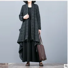 Зима года, Новые товары, высококачественное свободное Женское шерстяное пальто с оригинальным дизайном