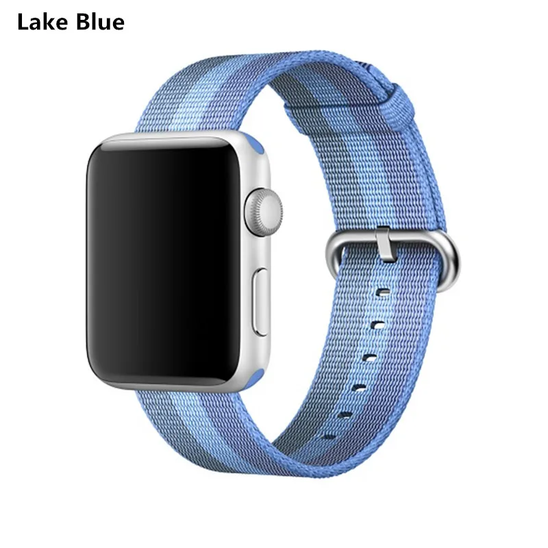 Nato Strap for Apple Watch Band pulseira apple watch 5 4 3 44mm 40mm correa Woven Nylon iwatch band 42mm 38mmBracelet belt - Цвет ремешка: 22