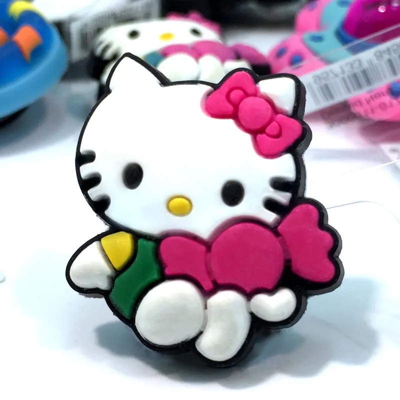 1 шт. Высокое качество hello kitty Горячие обувь с мультяшками амулеты аксессуары вечерние украшения для дома дети подарок Мода - Цвет: 085 12