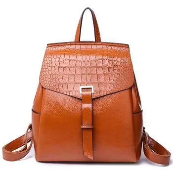 

PU Leather Backpack Teenager Girls Travel Women Backpacks Shoulder Bag Female Student School Bags sac a dos femme WBS687