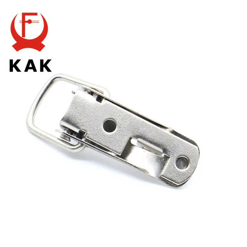 KAK J106 Cabinet Boxes Spring Loaded Latch Catch Toggle Locks Hasp 27*63 Iron Hasp For Sliding Door Window Cabinet furniture hardware toggle latches jewelry box hasps decorative latches