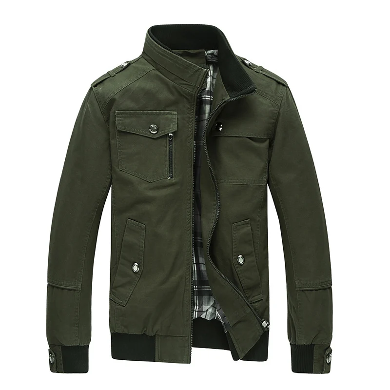 Mountainskin Casual Men's Jacket Spring Army Military Jacket Men Coats Winter Male Outerwear Autumn
