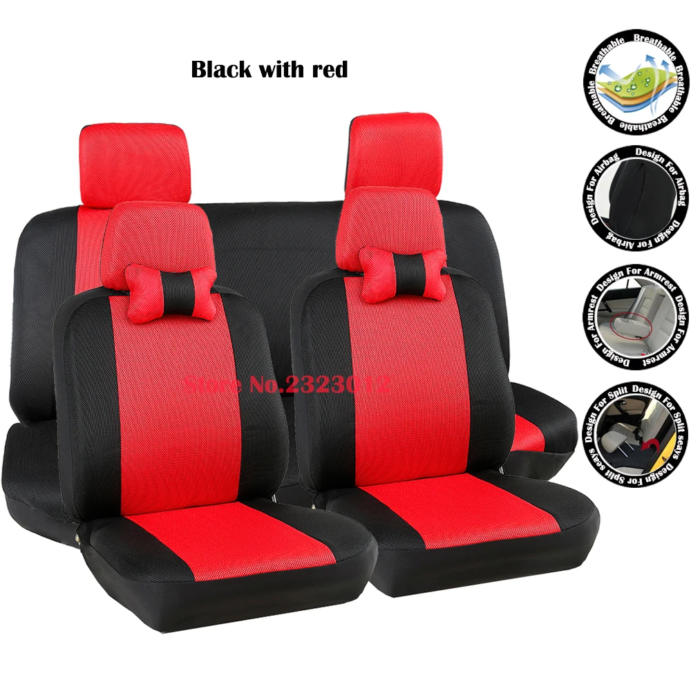 

(Front +Rear) Universal car seat covers For BMW e30 e34 e36 e39 e46 e60 e90 f10 f30 x3 x5 x6 black car accessories car styling
