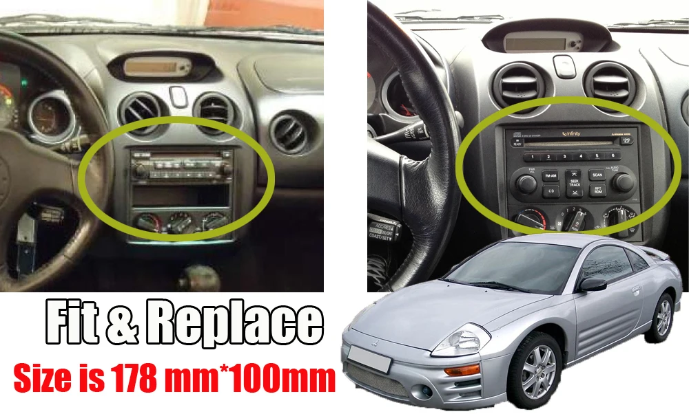 Liislee Android для Mitsubishi Eclipse 2000~ 2005 стерео Carplay BT HD экран без dvd-плеера карта gps навигация Мультимедийная система