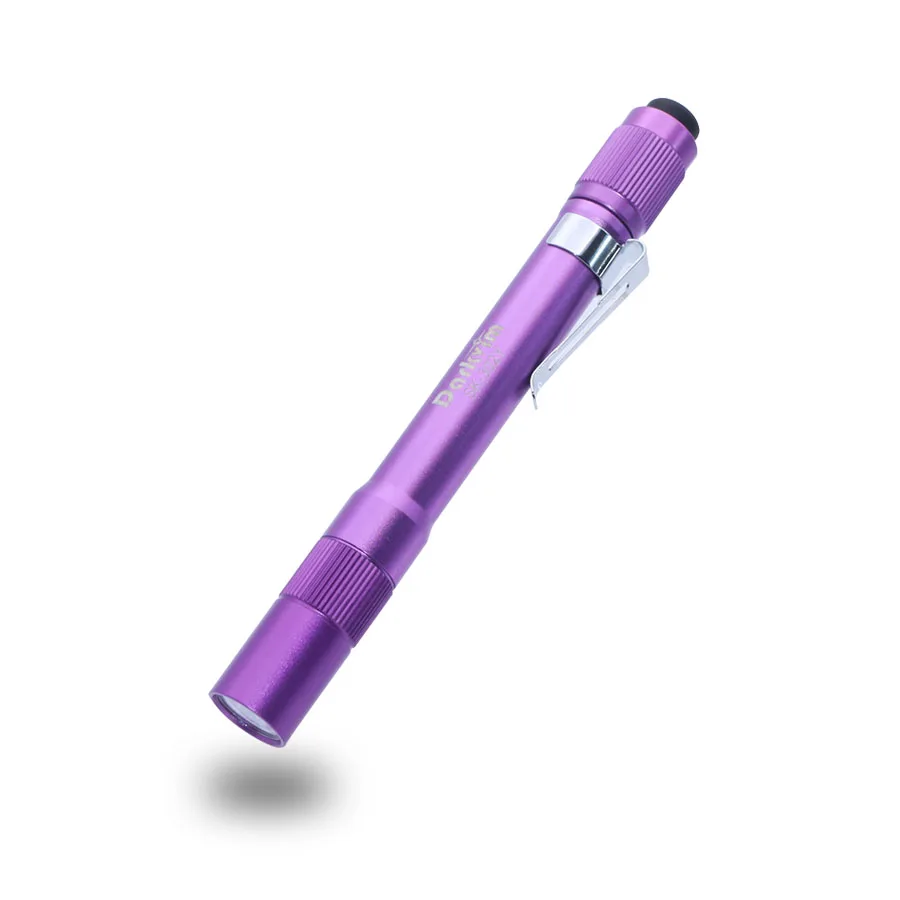 Professional Brand mini pen Flashlights Violet Purple Aluminum Alloy